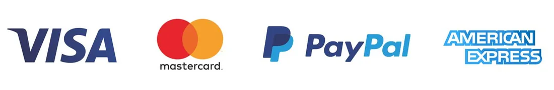Visa Mastercard PayPal Amex