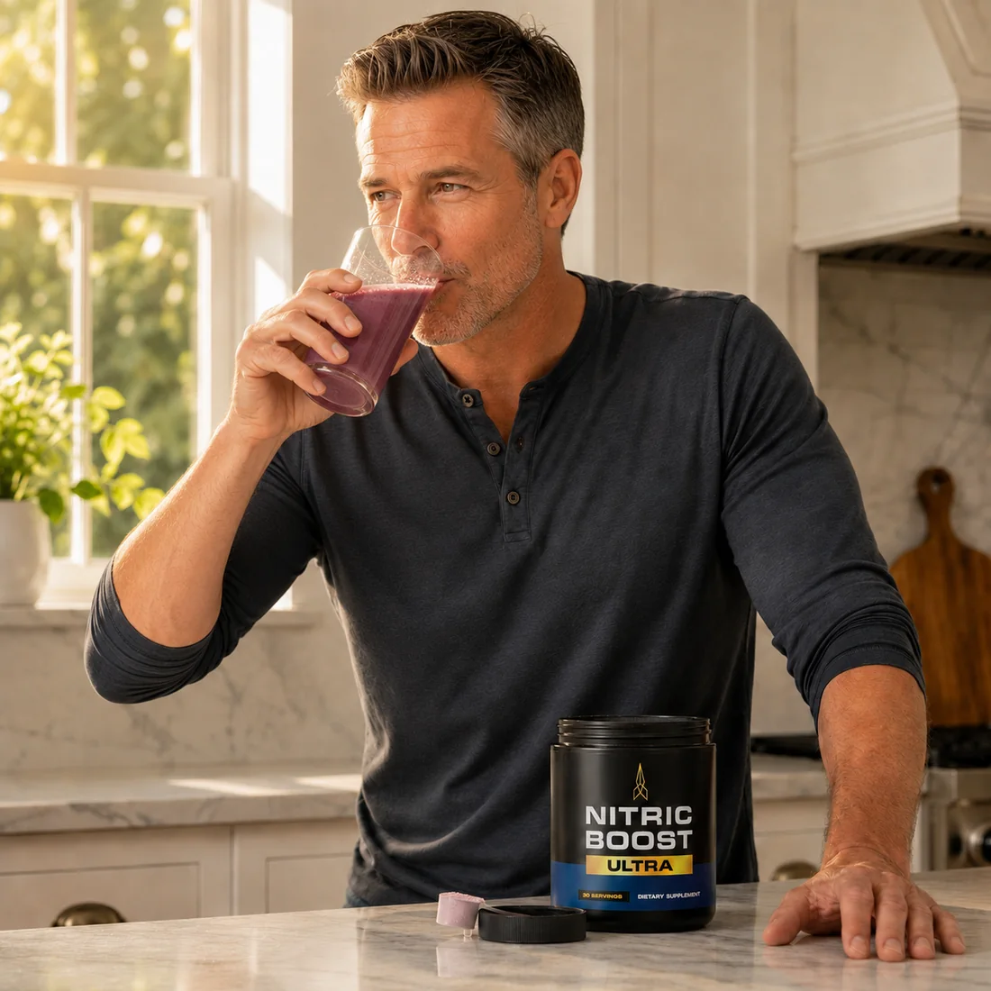 Step 3: Daily men's health supplement routine — supports nitric oxide, libido and last longer performance