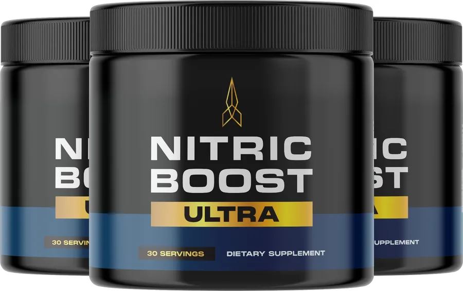 Nitric Boost Ultra™ 3 jar bundle — 90-day blood flow and stamina supplement for men 40+