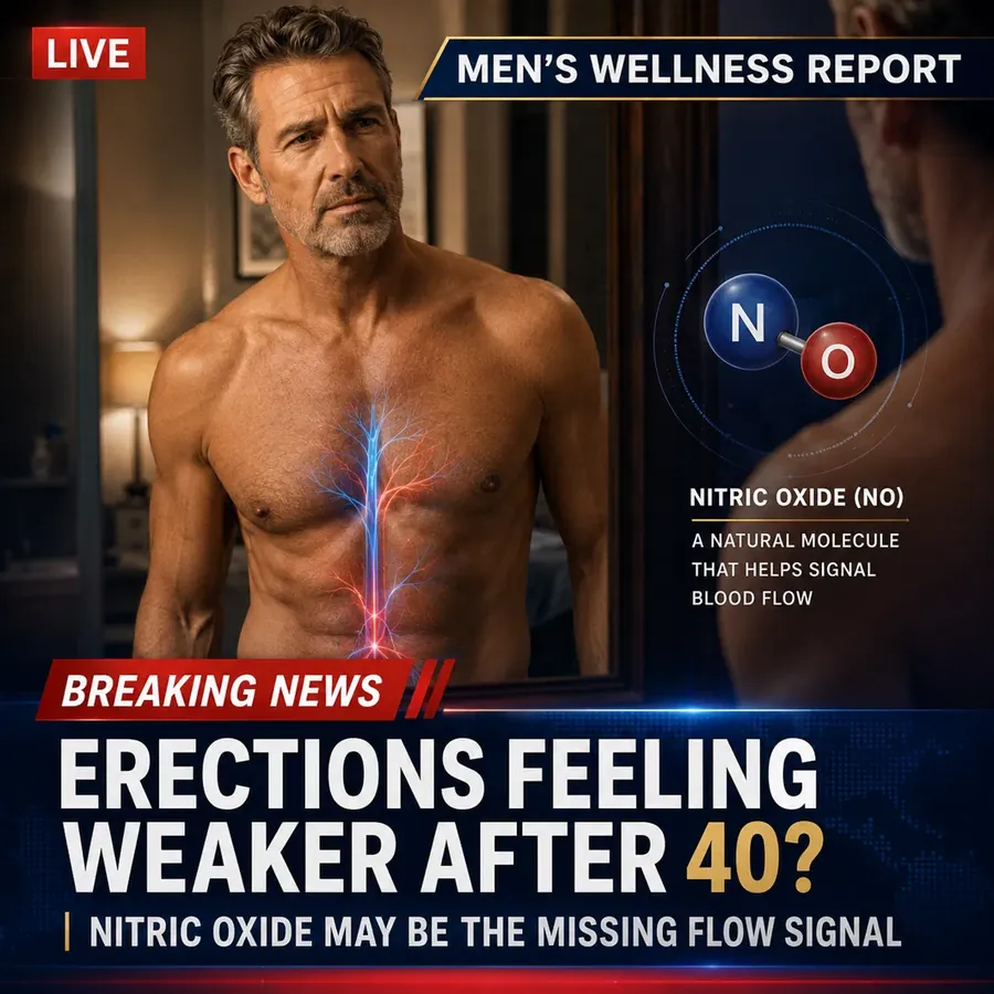 Erections feel weaker after 40? This nitric oxide supplement supports blood flow and harder erections naturally